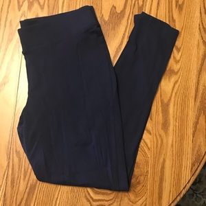 Size 1 torrid navy blue leggings EUC